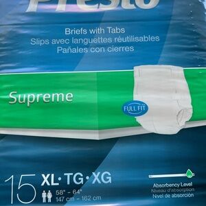 Presto adult diapers